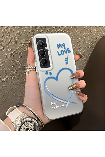 Hontinga حافظة هاتف Realme C65 متوافقة مع الحواف السيليكونية الصلبة والمضادة ...