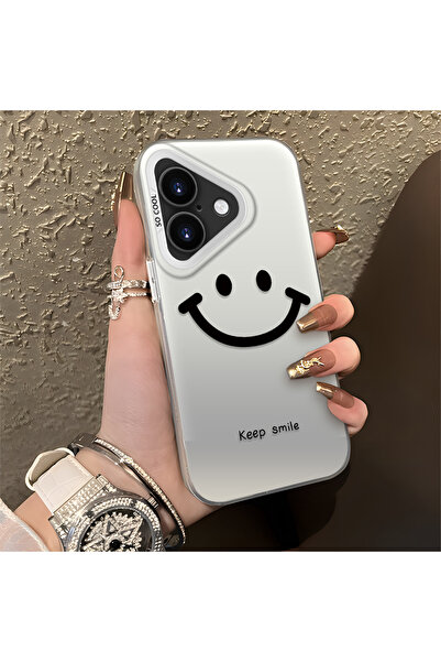 Hontinga حافظة هاتف من السيليكون متوافقة مع هاتف iPhone 16، ذات حافة صلبة ومض...