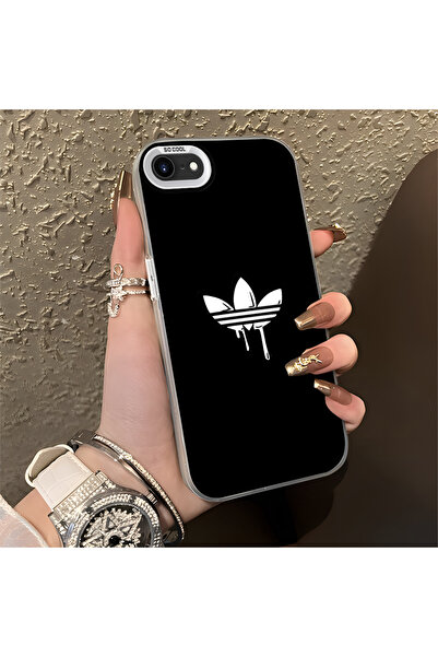 Hontinga iPhone 8 Compatible Silicone Edge Hard Back Anti-Fall Phone Case Bra...