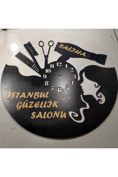 Genel Markalar Kuaför veya Güzellik Merkezi 3+3 mdf Kişiye Özel İsim yazılı D...
