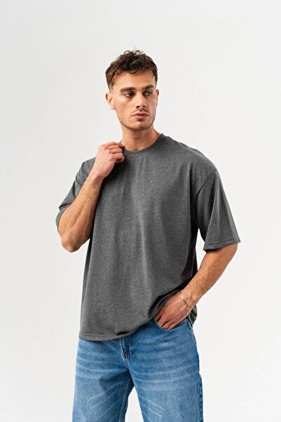go gang own Gangown Basic Bisiklet Yaka Oversize T-shirt
