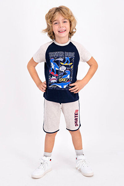 ROLY POLY بدلة برمودا للأولاد من Rolypoly Skater Dude باللون الأزرق الداكن