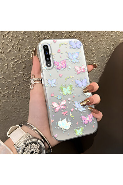 Hontinga حافظة هاتف سامسونج جالاكسي A50s متوافقة مع الحافة السيليكونية الصلبة...