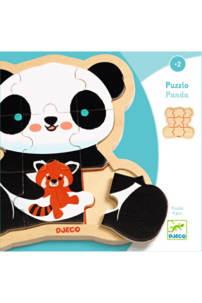 djeco Puzzle din lemn Urs Panda