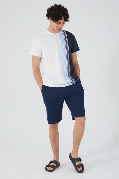 Arnetta Father Son Bermuda Double Set Cream