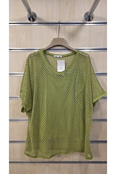 Park Moda Mesh Blouse with String Straps and Undershirt Inside