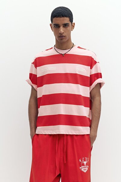 Pull & Bear Kısa kollu çizgili tişört