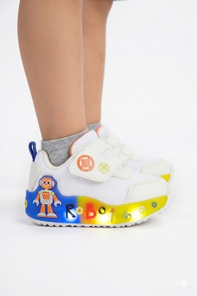 Vicco Lightweight and Summer-Friendly Boys' First Step Shoes with Lights