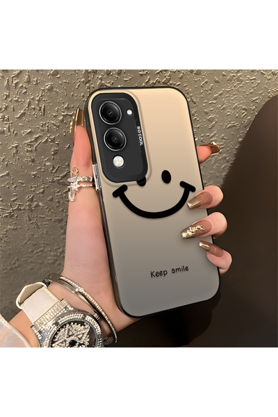 Hontinga جراب هاتف Vivo Y04 متوافق مع حافة السيليكون الصلبة والمضادة للسقوط، ...