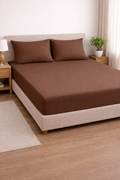 NazeninHome قماش ساتان 100% قطن 210 TC |   طقم ملاءات سرير مطاطية مكون من 82 ...