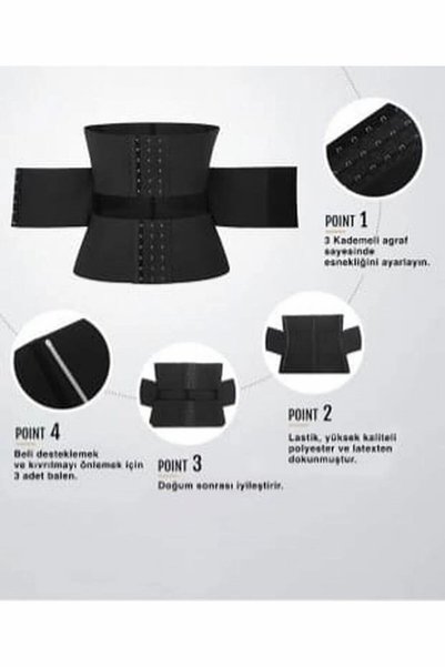Aznime Ultra Fit Latex Waist Shaper Corset with Agraflas Hourglass Effect