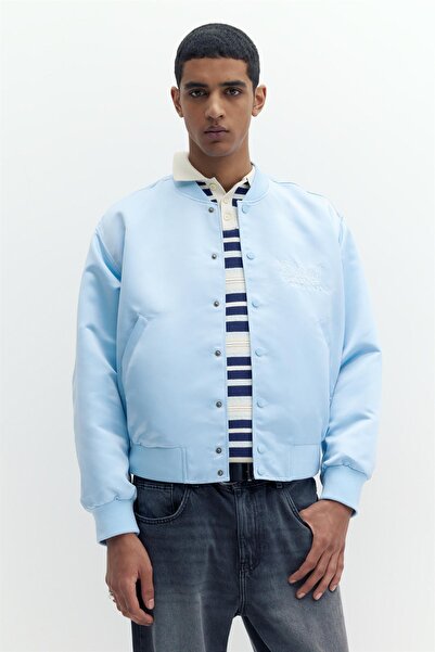 Pull & Bear Saten bomber ceket