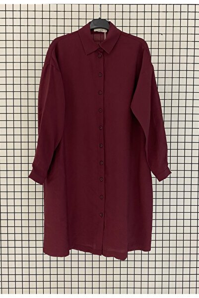 Armine Trendy Back Detailed Button Closure Double Pockets 98 cm Summer Hijab ...