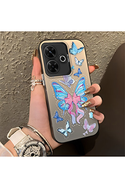 Hontinga حافظة هاتف Poco M6 متوافقة مع حافة السيليكون الصلبة ومضادة للسقوط با...