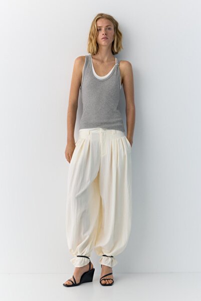 Pull & Bear Barrel paça pensli pantolon