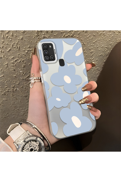 Hontinga حافظة هاتف سامسونج جالاكسي A21S متوافقة مع حافة السيليكون الصلبة وال...