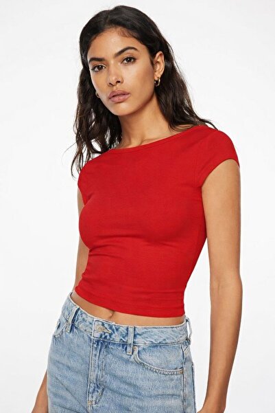 Hira Clothing Top/Body/Bluză scurtă, fără mâneci, din bumbac organic, cu deco...