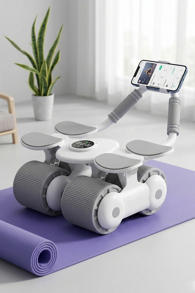 Onetick 4 Tekerlekli Ab Roller Mekik Aleti – Telefon Tutuculu Karın Egzersiz ...