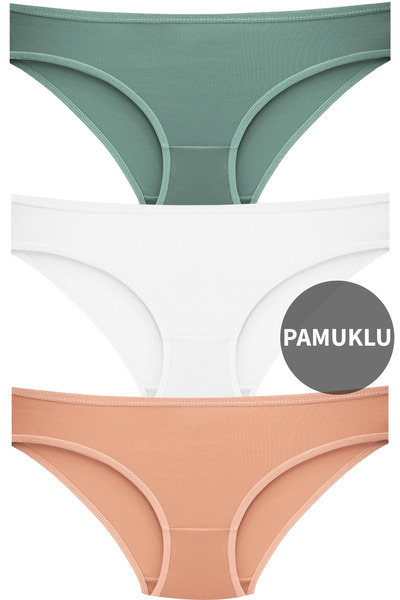 Women's 3-Piece Mixed Color Panty Set