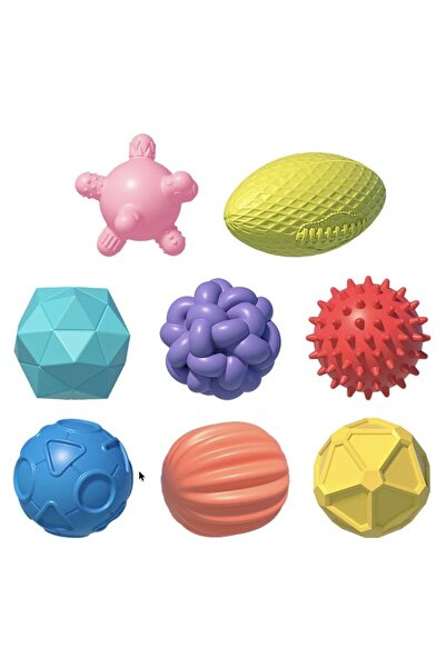SARALMA Assorted set of 9 sensory toys and textured silicone balls for babies...