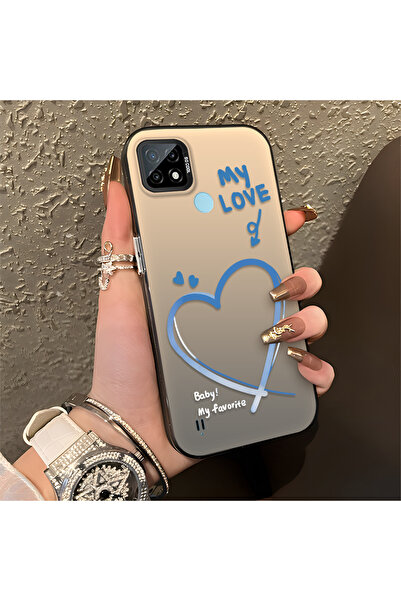 Hontinga حافظة هاتف Realme C21 متوافقة مع الحواف السيليكونية الصلبة والمضادة ...