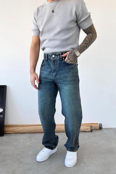 HAFKAGİYİM Pantaloni obișnuiți de bază albastru închis