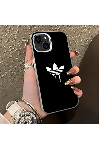 Hontinga iPhone 13 Mini Compatible Silicone Edge Hard Back Anti-Fall Phone Ca...