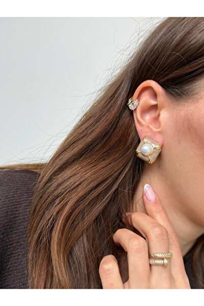 Asteria Jewelry أقراط كاير بيرل ريترو تريند