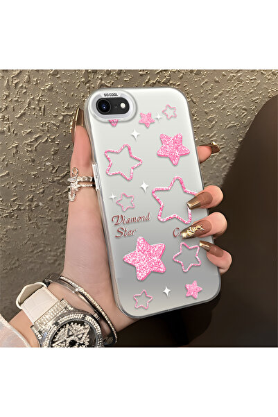 Hontinga iPhone 8 Compatible Silicone Edge Hard Back Anti-Fall Phone Case Pin...