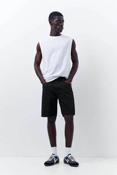 Pull & Bear Denim bermuda şort