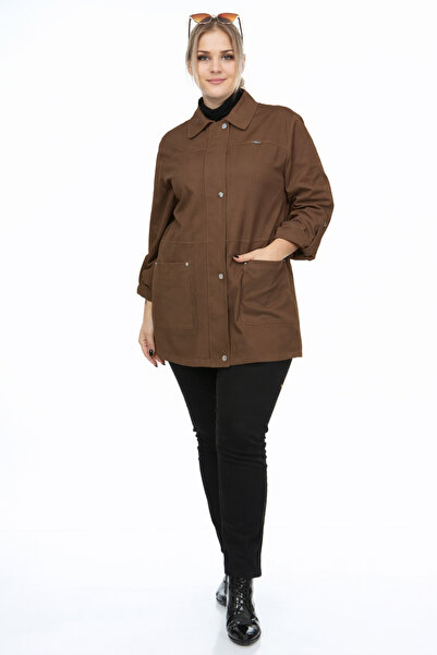 Veger Plus Size Trench Coat