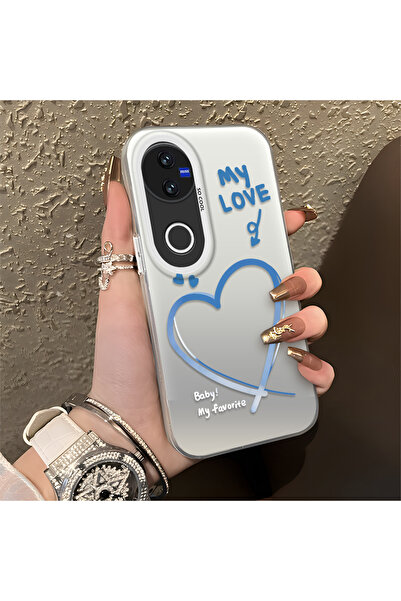 Hontinga حافظة هاتف Vivo V50 متوافقة مع حافة السيليكون الصلبة ومضادة للسقوط ب...