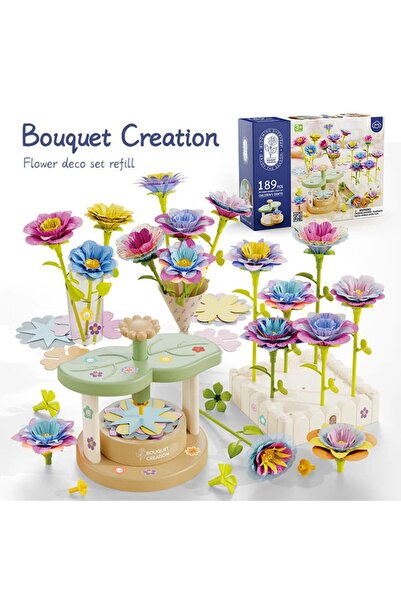 sallma Set creativ DIY Buchet de flori din material textil pentru copii de la...