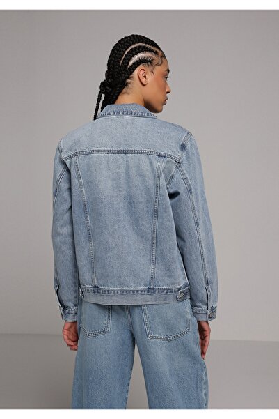 Colin's Regular Fit Buttoned Unlined Women's Mid Indigo D Denim Jacket