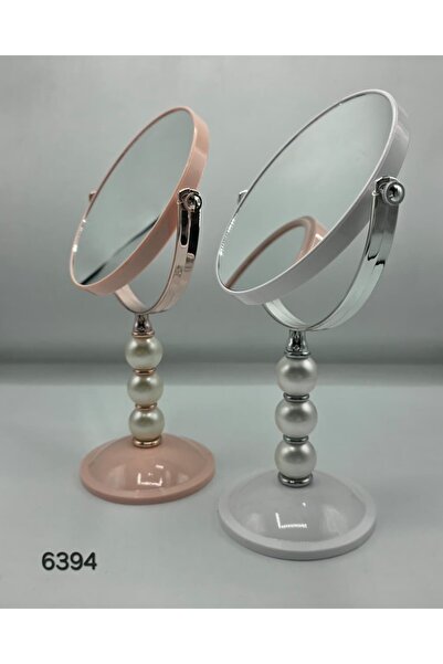 HADEEL GIJAMAI مرايه مكياج مكتبيه شكل انيق قابله للتعديل مع قاعده مزينه بكرات...