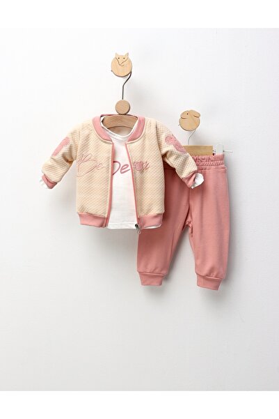 MiniKids Σετ Αρκούδα Αστέρι, κρεμ-ροζ