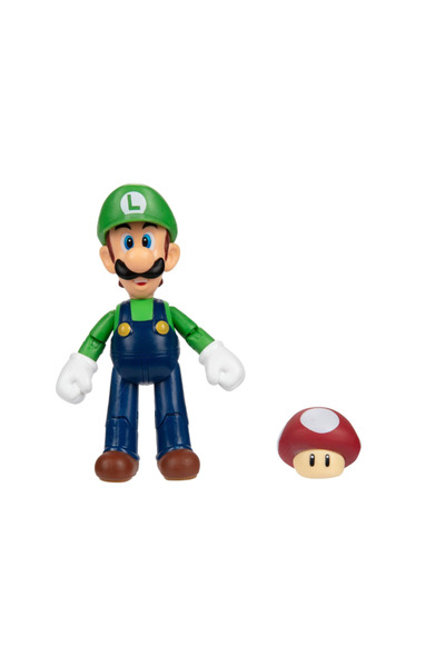 Jakks Pacific Figurină Super Mario, Jakks Pacific, Luigi, 10cm