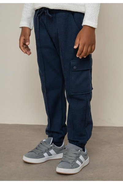 Alin Alp 2-14 Years Old Boys' Jacket and Pants Set with Snap Fasteners and Cargo Pockets-14 Y