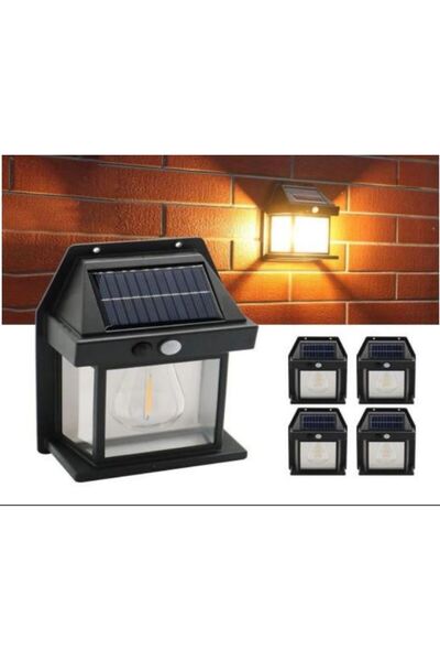 SimpluAcasa SET 2X Solar Wall Lights with LED Filament, Motion Sensor and War...
