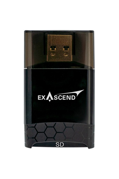 exascend قارئ بطاقات ثنائي الفتحات SD / microSD (UHS-II)