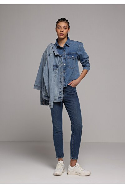 Colin's Γυναικείο παντελόνι τζιν σε σκούρο ινδιγκό, στενή γραμμή