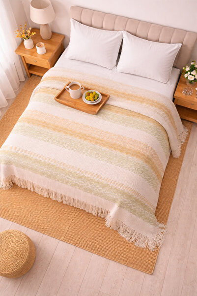la lune home 200X230 Cotton Pique Blue Boxed