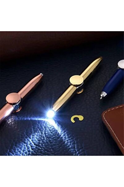 Fidget Metal Spinner Pen with LED