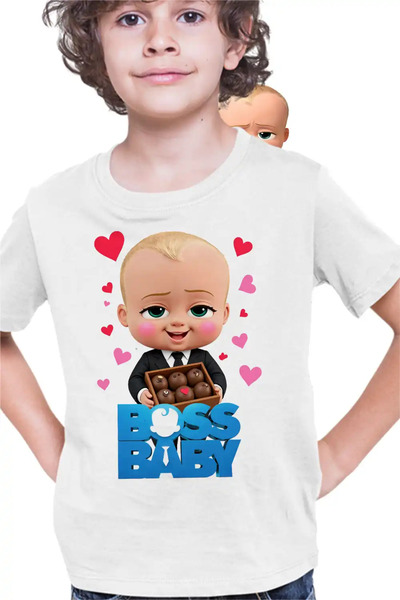 OEM Boss Baby Boys' Chocolate Valentines Day T-Shirt