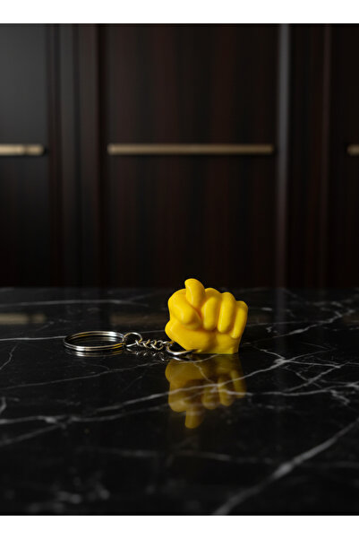 Robo Yenge Esprili “Nah” El İşareti Anahtarlık (Nahtarlık) – 3D Baskı Mini Fi...