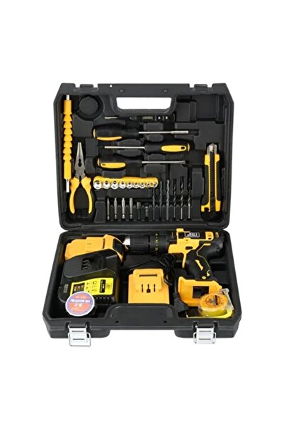 OEM Trusa Autofiletanta Bormasina + 2 Acumulatori 48V si Percutie, Filetanta ...