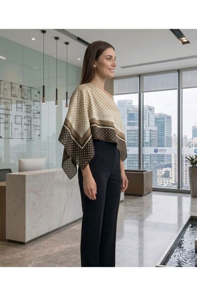 tarzınısec Επιλέξτε το στυλ σας: Καφέ ριγέ φουλάρι με πουά / Μπαντάνα / Αξεσο...