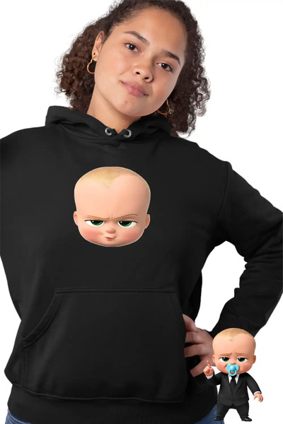 OEM Μπέιμπι Μπος Άλφα Κιντ Γυναικείο Φούτερ με Κουκούλα