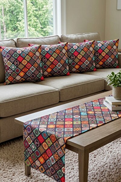 Soyoe Σετ 4 καλύμματα μαξιλαριών 1 Runner Set Special Design με δυνατότητα δι...