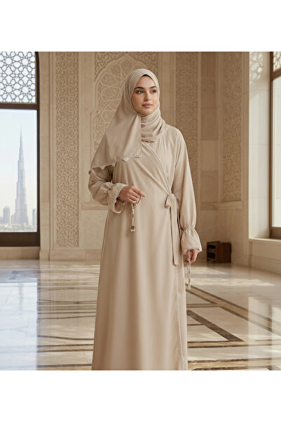 NO BRAND Crochet-Trimmed Prayer Dress